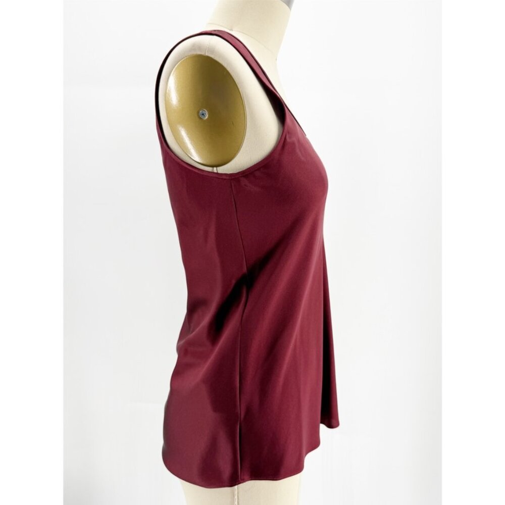 BOSS Maroon Inolea Silk Tank Top Shell XS - Picture 2 of 8